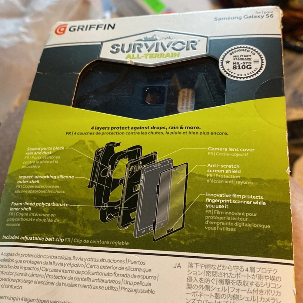 Griffin Survivor All-Terrain Samsung Galaxy S 6 black phone case
